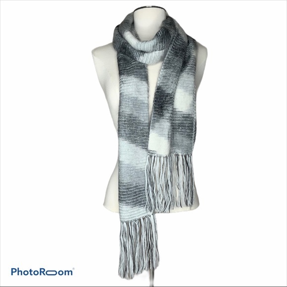 Peruvian Alpaca Genuino fringed scarf SZ 7.5X84 - Picture 2 of 5